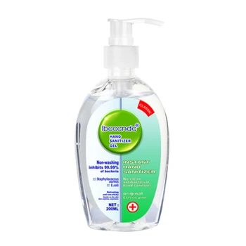 

200ml Anti Bacterial Disposable Hand Sanitizer Hand Disinfection Gel Quick-Dry Handgel 75% Ethanol for Kids Adults Home Bathroom