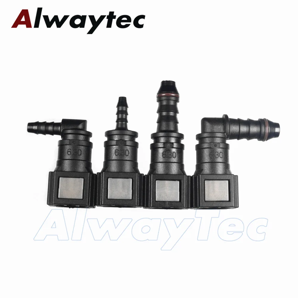 SAE1/4" 6,3 ID3 ID6 Auto Kraftstoffleitungskupplung Nylon Ölleitung Rohr Adapter Schlauch Schnellverschluss – Detail 4