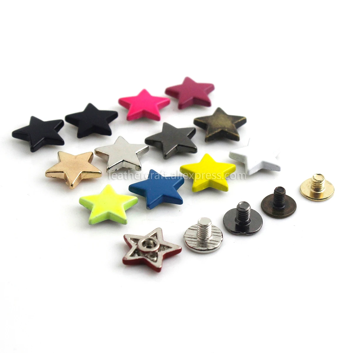 Star Screw Rivets Leather Diy Decor Metal Diy Decor Leather