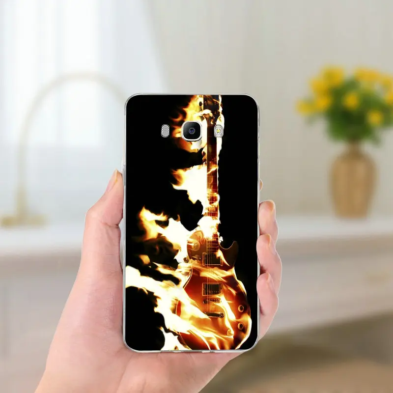 Picture 3 Для Samsung Galaxy J1 J2 J3 J5 J7 оболочка тонкий, мягкий, из полиуретана силиконовые чехлы для телефонов подарок для влюбленных крутые барабаны гитара Музыка - Цвет: Picture 3