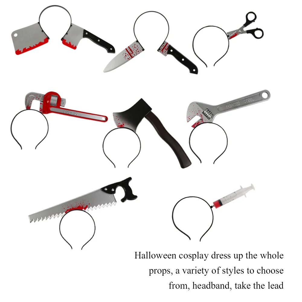 2020 пластмассовое искусственное оружие нож пила повязка на голову для Хэллоуина