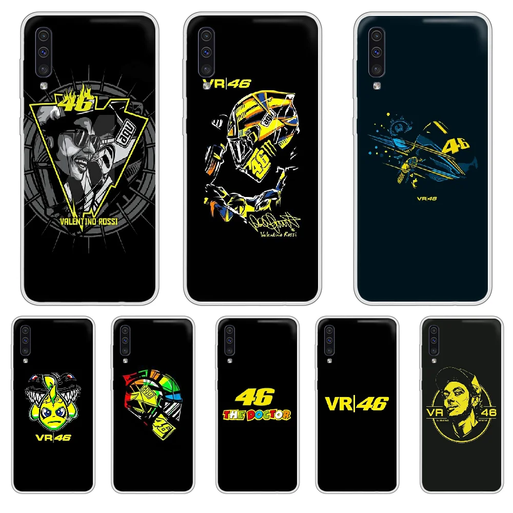 

Valentino Rossi VR 46 Number Phone Case cover For XIAOMI Redmi Note 3 4 5 6 7 8 9 9s Pro max 8T 4X transparent Etui luxury