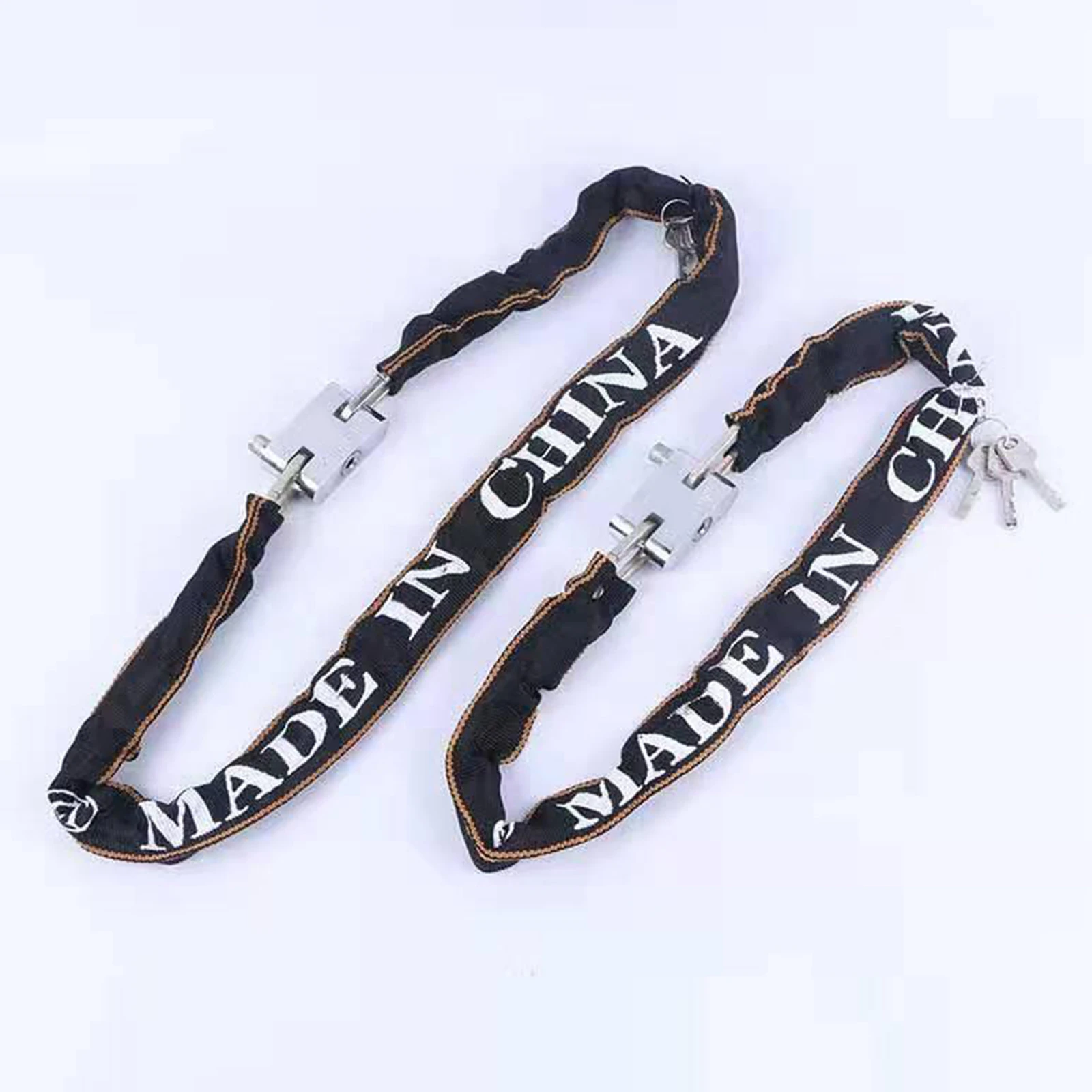 Anti-Theft Bike Chain Lock Steel Security Locks 80/110cm Fence Grill Link Lock