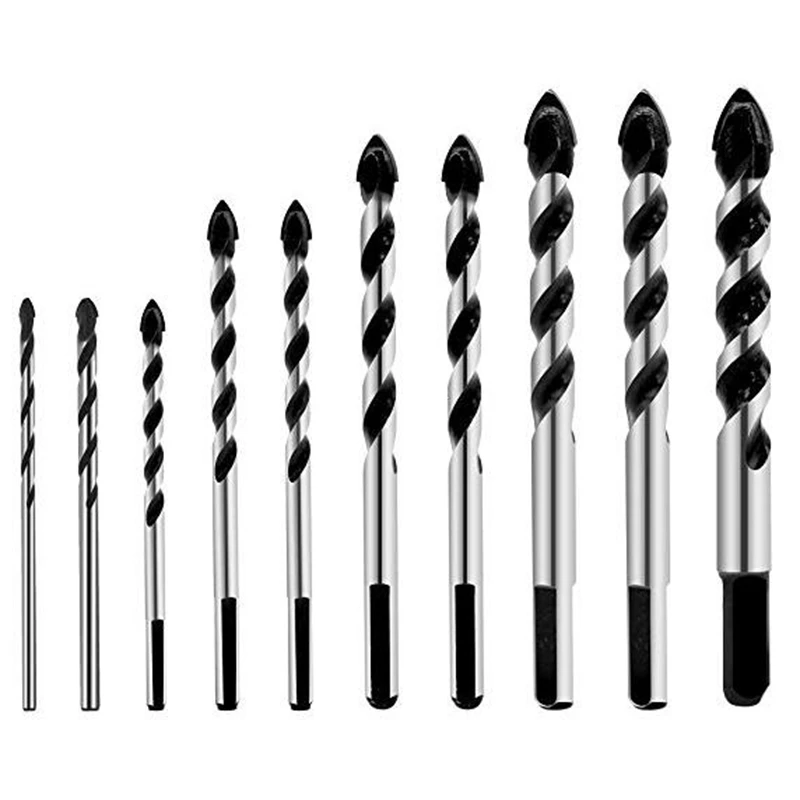 

Multi Material Auger Drill Bits Set for Porcelain Ceramic Tile, Brick Wall, Glass, Mirrors, Marble,Masonry and Wood(3 4 5 6 6 8