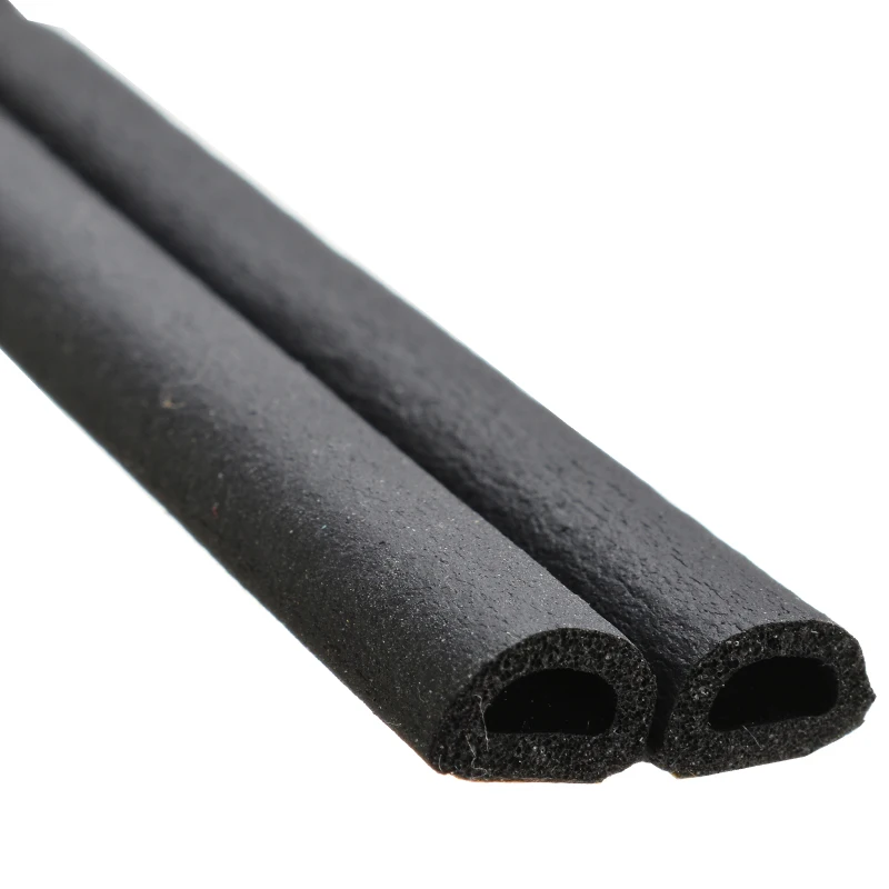 Auto Styling 1PC 5M Big D Shape Car Door Window Trim Edge Moulding Rubber Weatherstrip Sealing Strip Automobile Accessories