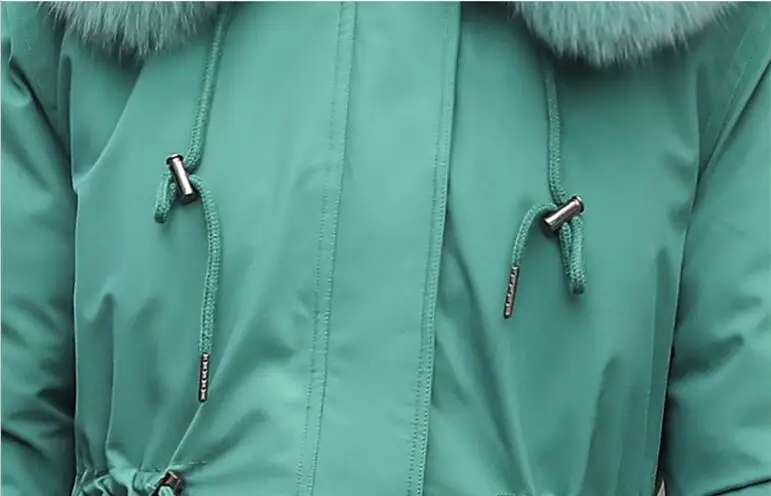 Новая зимняя одежда шерстяная подкладка зимняя куртка женская парка зимнее пальто женская зимняя куртка длинное тонкое меховое пальто Женская куртка