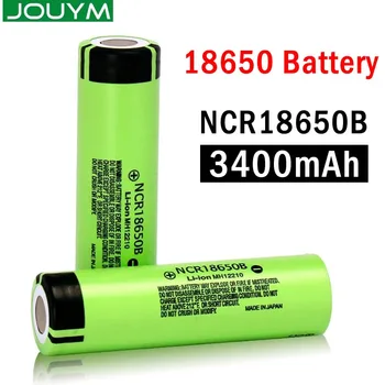 

JOUYM Original 18650 Battery NCR18650B 3.7v 3400mAh Li-ion Rechargeable batteries 18650 Cell Lithium Bateria