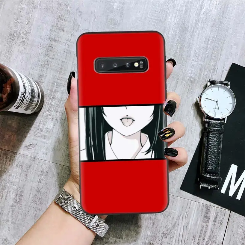 Аниме tumblr черный чехол для телефона samsung Galaxy S10+ Plus Lite Note 10 9 8 S9 S8 J4 J6+ Plus S7 S6 Edge Capa - Цвет: BA013-9