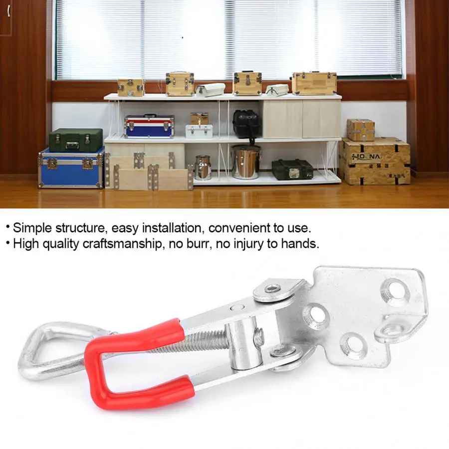 Heavy Duty Box Hasp Adjustable Hasp Lock Suitcase Toggle Latch Catch Chest Box Buckle Clasp