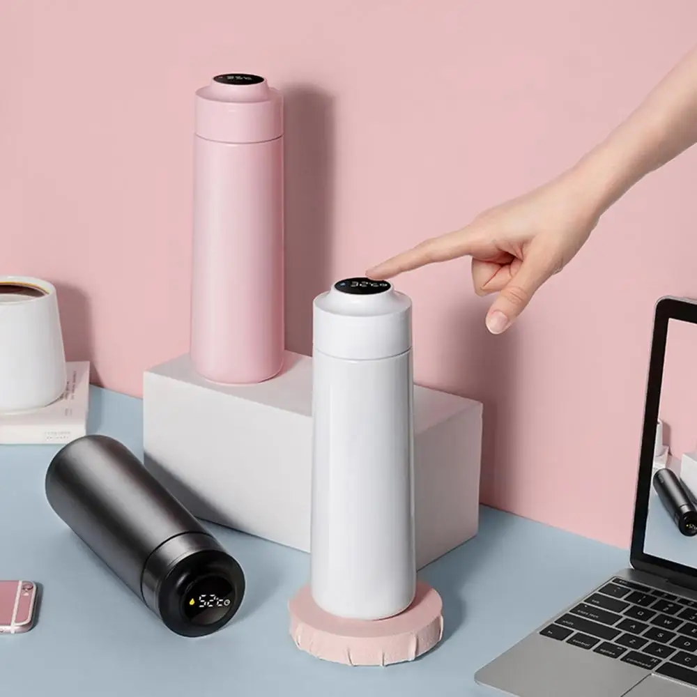 Бутылка для воды из нержавеющей стали чашка с USB зарядкой Умная бутылка
