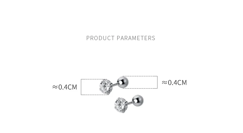 La Monada Fashion Womens Earrings Silver 925 Ear Piercing 925 Silver Earrings For Women Ball Screw Silver Stud Earrings Small