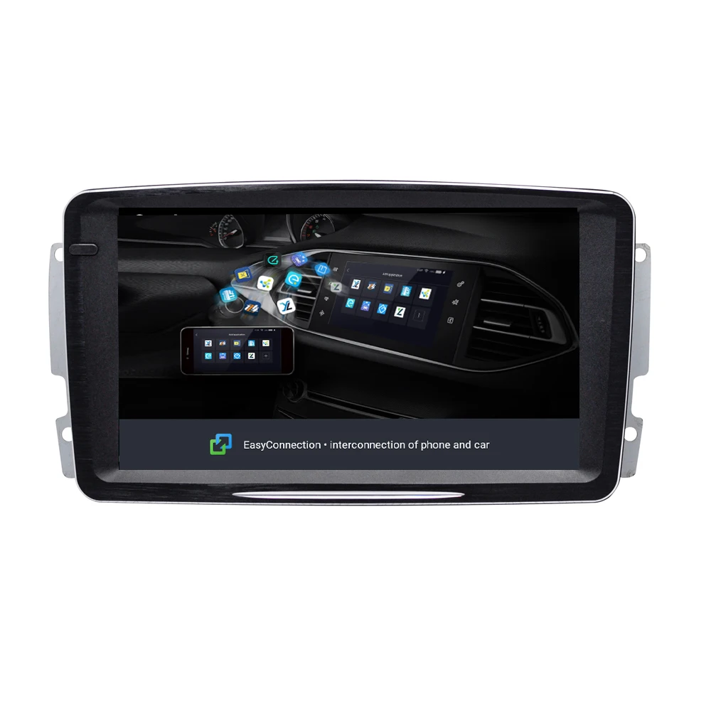 Excellent NAVITOPIA 8.8inch 2G RAM 32G ROM Octa Core Android 8.1 Car GPS Navigation for Benz C class 2000 2001 2002 2003 2004 2005 5