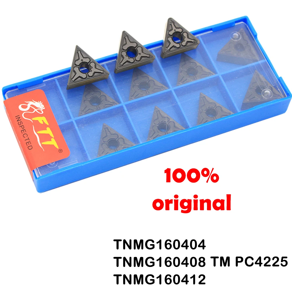 10 шт. TNMG160404 TM PC4225 высококачественные твердосплавные вставки Поворотная лопасть TNMG 160408 токарный станок с ЧПУ для резки металлических пластин TNMG160412