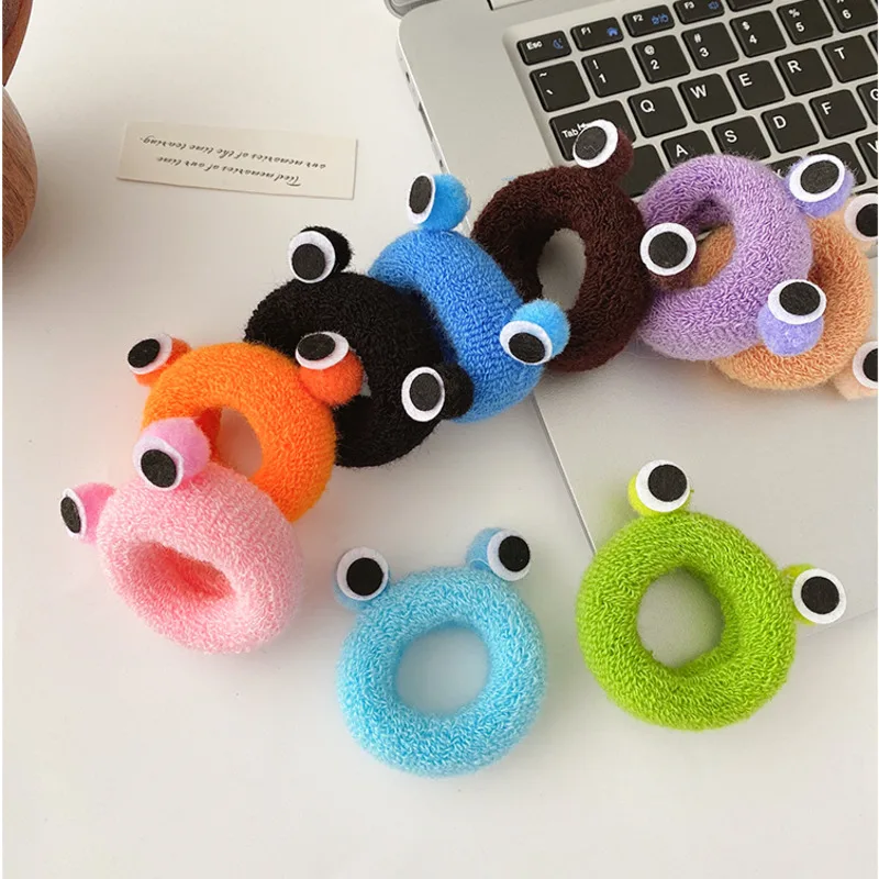 

Xwen Korean Head Rope Plush Hair Rope Female Large Intestine Hair Ring Girl Cute Tie Hair Band OH3004