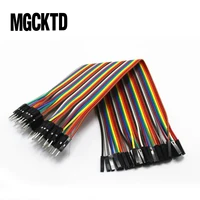 Новый 40 шт./1 ряд, 20 см 1 p-1 p Женский к мужской перемычке Dupont кабель для макетной платы - изображение
