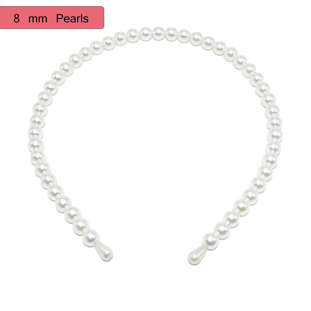 Luxury Big Pearl Hair hoop for Women Women's Hair Elegant Headband Accesorios mujer Fashion Bezel Turban Girls Hair Headwear - Цвет: 5