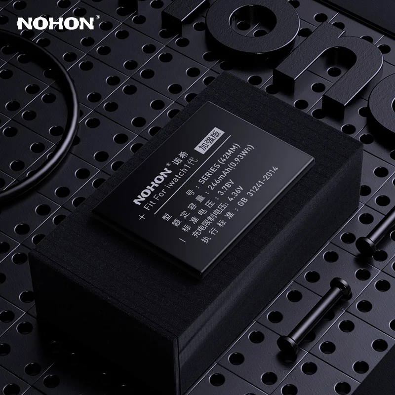 Аккумулятор Nohon для часов Apple Smart Watch Series1 Series2 S1 S2 38 мм 42 мм 205 мАч 246 мАч 273 мАч 334 мАч Серия 1 2 батареи