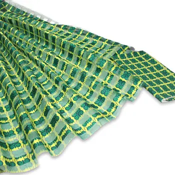 

ribbon sillk high quality african wa print silk print fabric 2yards chiffon matching 4yards satin silk