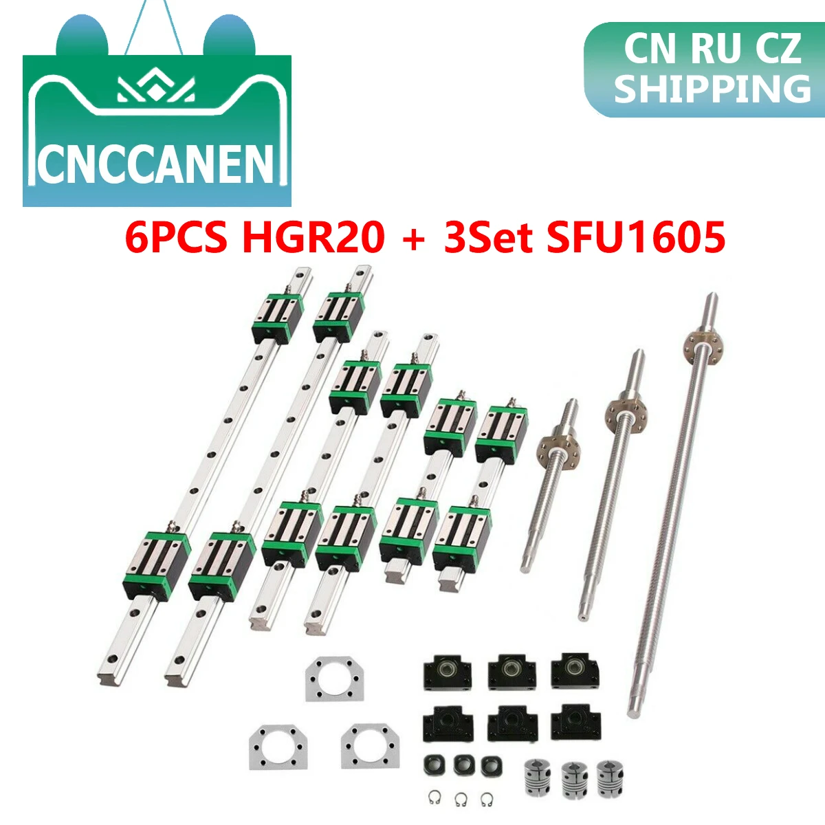 Carril lineal mini carril guía lineal de acero con rodamiento MGN7H-200