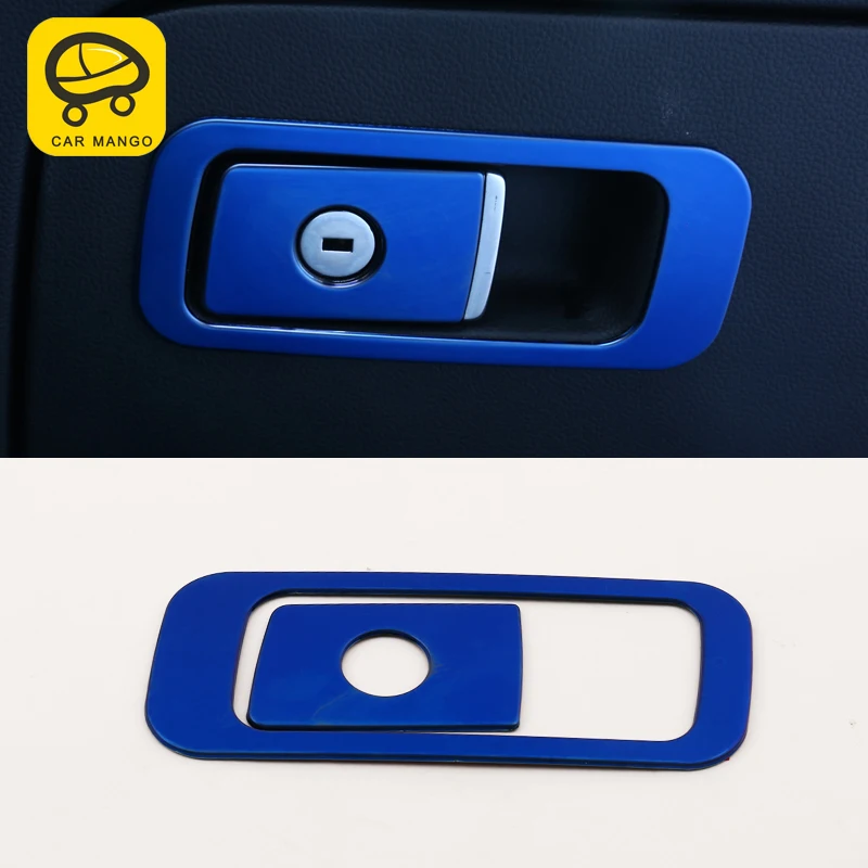 CARMANGO For VW Volkswagen Arteon Car Styling Passenger Seat Glove Box Handle Cover Trim Frame Sticker Interior Accessories