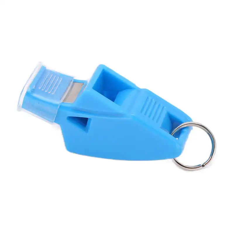Whistle Crisp Sound Football Whistle with Lanyard Finger Clip for Sports for Emergency 4