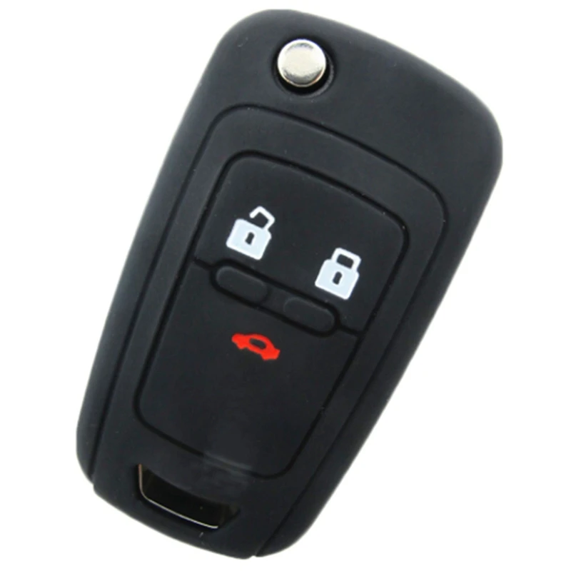 Горячий силиконовый для ключа автомобиля крышка 3 кнопки для Chevrolet Cruze 2009- Седан аксессуары для хэтчбеков ключи чехол