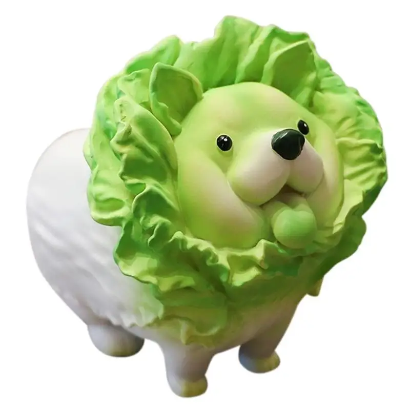 Vegetable Dog Chinese Cabbage Action Doll Model Decoration Vegetable