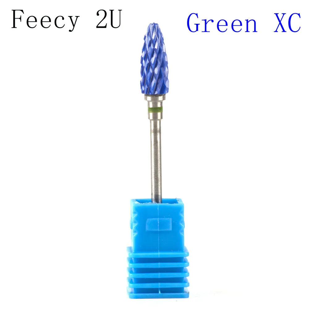 Milling Cutter For Manicure And Pedicure Mill Electric Machine For Nail Electric Nail Drill Bits Nail Art Mill Apparatus Feecy - Цвет: Feecy 2U Green XC