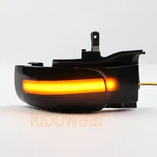 Dinâmico blinker para vw touran 1t 2003 2008 led transformar a luz do sinal lado da lâmpada par seta espelho indicador 2004 2005 2006 2007