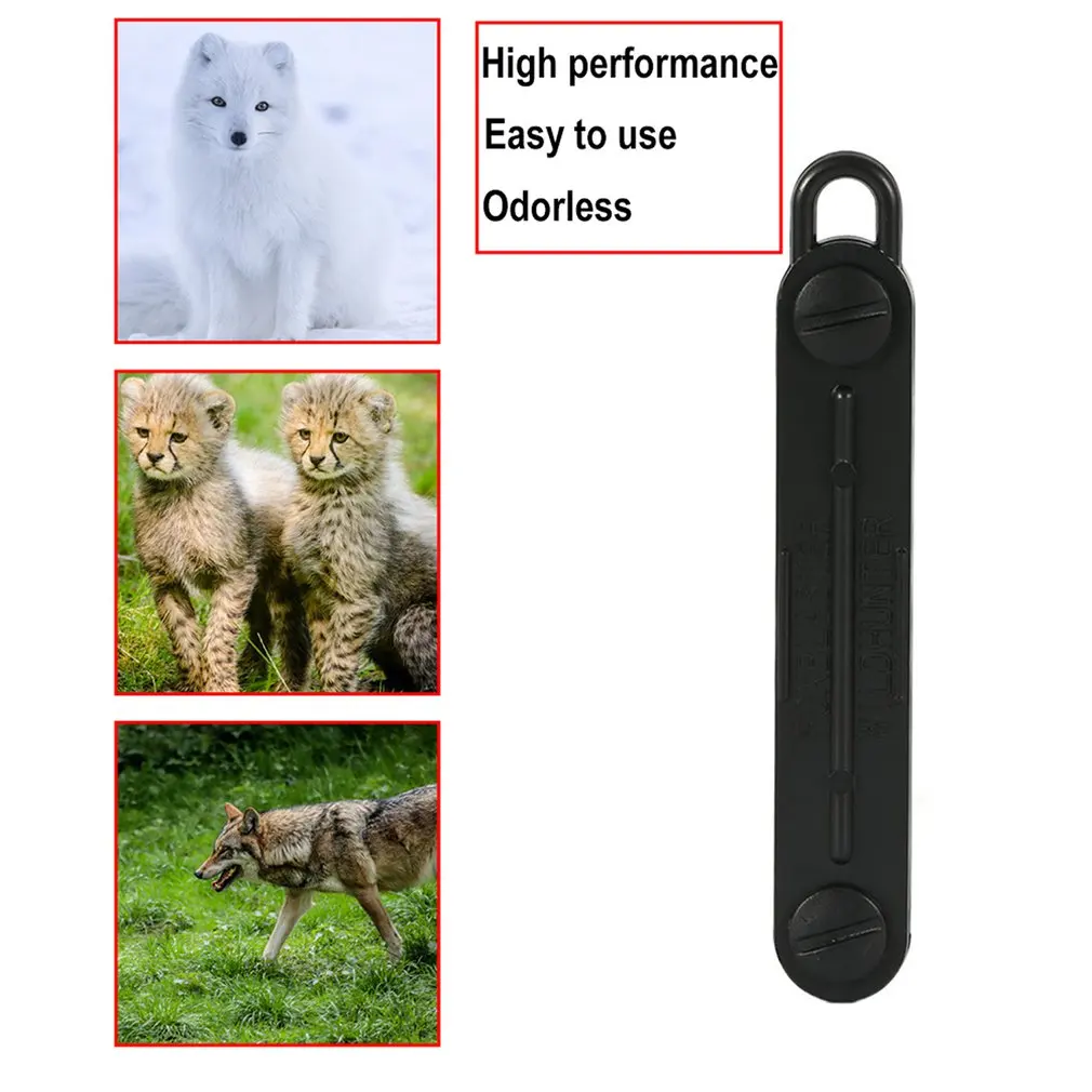 

Black Outdoor Fox Down Blaster Whistle Predator Hunting Lamping Calling Rabbit Game Caller Animial