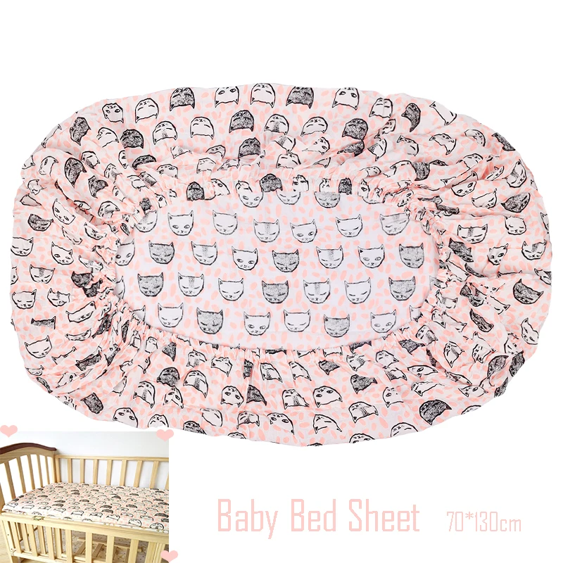 Bébé drap housse pour nouveau-né coton doux berceau drap de lit enfants matelas couverture protecteur 130x70cm bébé drap de lit prix usine