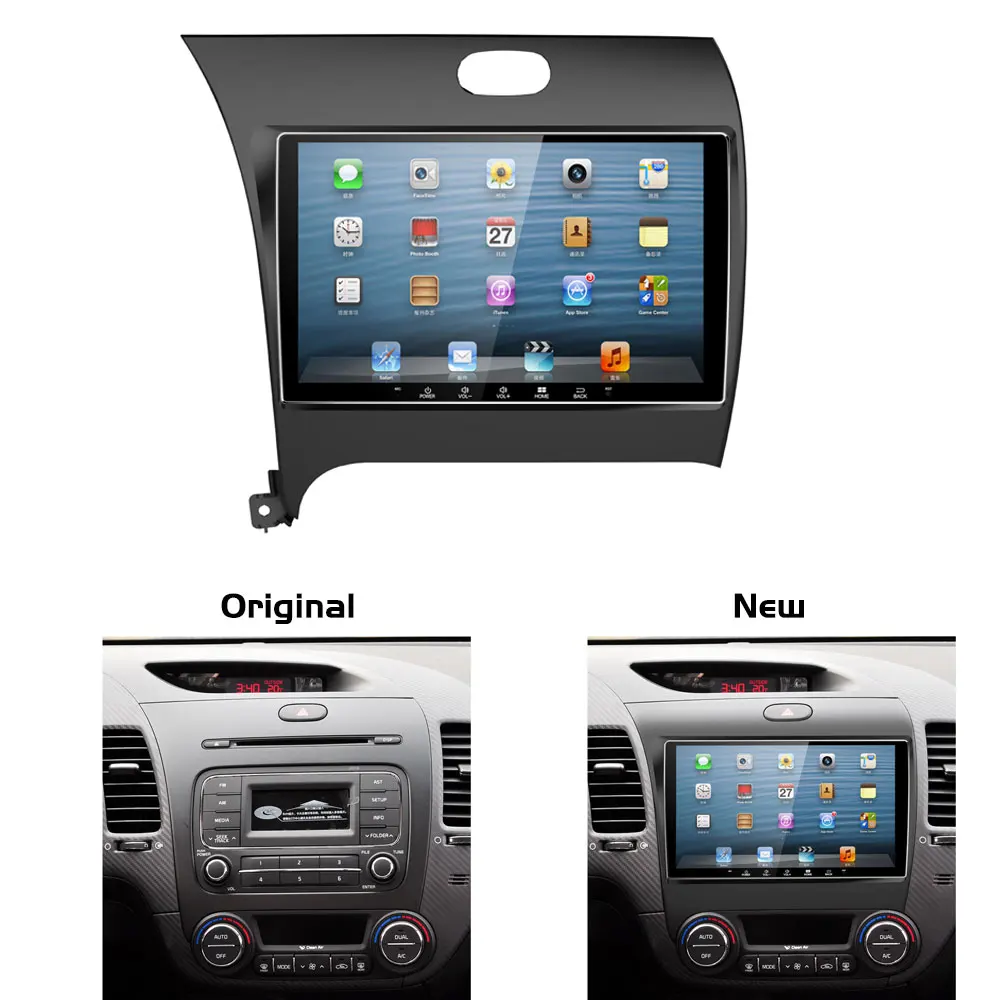 Perfect Car DVD Player Touch Screen Stereo with Display Truck GPS Navigation System Auto Radio 2 Din Rear View Camera Monitor for Kia K3 2