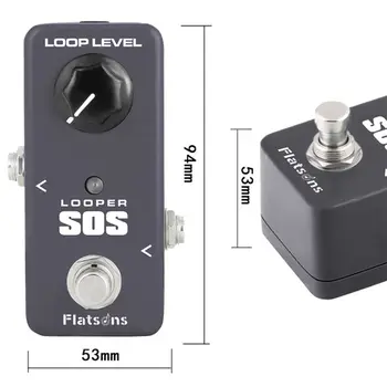 

Portable FLP2 SOS Looper Mini Guitar Effect Pedal True Bypass W91C