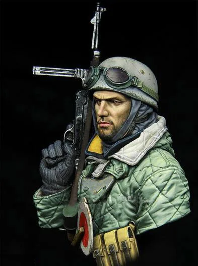 1/10 древний воин 1943 Бюст Игрушка Смола модель миниатюрная каучуковая фигурка Неокрашенная