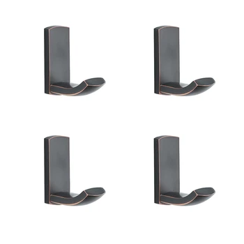 

Vintage Black Bronze Brass Robe Coat Hooks Pack 4 Clothes Towel Hook Home Hangers Bathroom Accessories KJFG02HEI