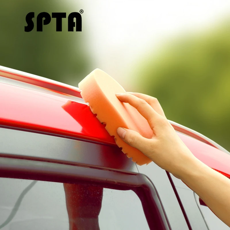 

SPTA 3Pcs Finishing Hand Applicator Pad Polishing Pads Washing Buffing Pads For Car Auto Wax Polishing Buffer -- Select Set