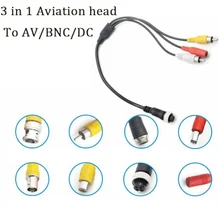 POISECAR 4Pin Luftfahrt Kopf zu Cinch buchse DC Männlichen BNC Kopf Verlängerung Kabel Adapter für CCTV Kamera Sicherheit DVR