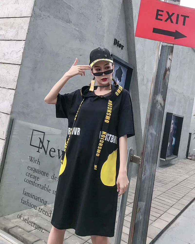 FREE SHIPPING Korean Street Pleated Dress JKP4379