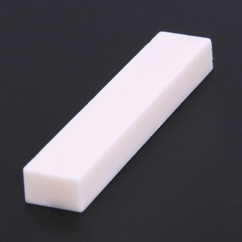 1x Bone Nut Saddle Guitar Parts Uncarved Unslotted DIY Your Own Saddle Nuts