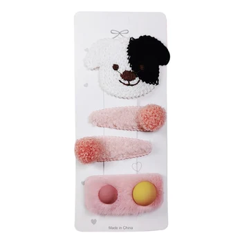 

1Set Baby Girl Cute Cartoon Pattern Wool Animal BB Clip Childrens Multi-color Headdress Hairpin Suitable For Any Occasion