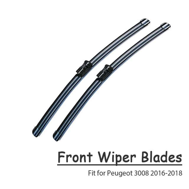 Atreus 2pcs High Quality Long Life Rubber Front Wiper Blades For Peugeot 3008 2018 2017 Mk1 Mk2 2008 2016 Accessories Windscreen Wipers Aliexpress