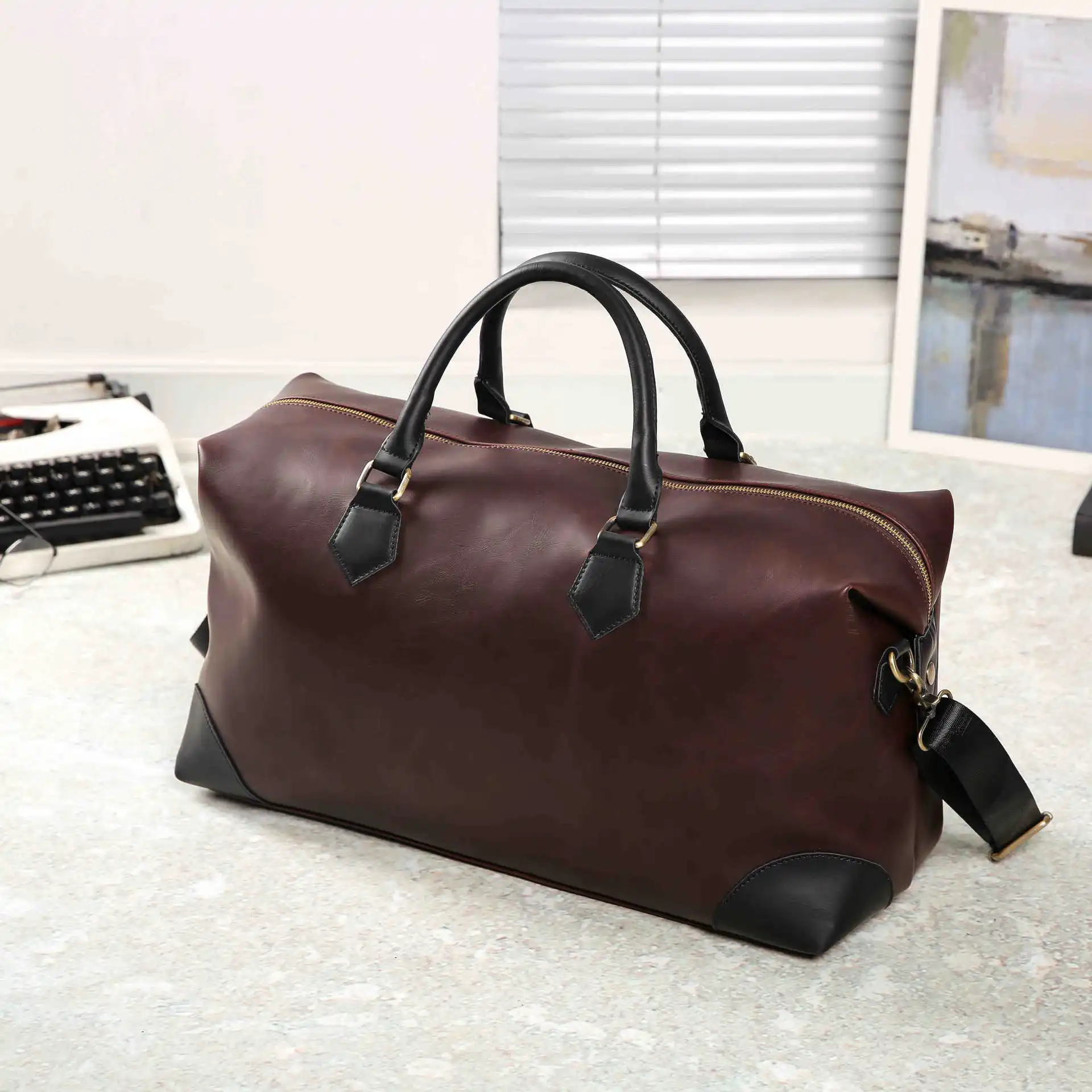 PUOU брендовая сумка большой емкости женские дорожные сумки Классическая Горячая Распродажа Высококачественная Мужская спортивная сумка с плечевым ремнем сумки для переноски багажа