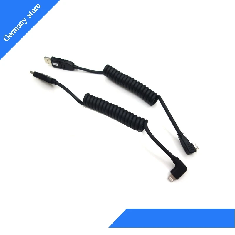 Хорошее качество набор зарядных кабелей Apple Lightning/USB/Micro USB для Audi A3 A4 A5 A6 A7 A8 S3 OEM:8S0 051