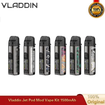 

Original Vladdin Jet Pod Vape Kit 1500mAh Built-in Battery Mod with 4.5ml Pod Electronic Cigarette Kits VS Vinci X Vape Kits