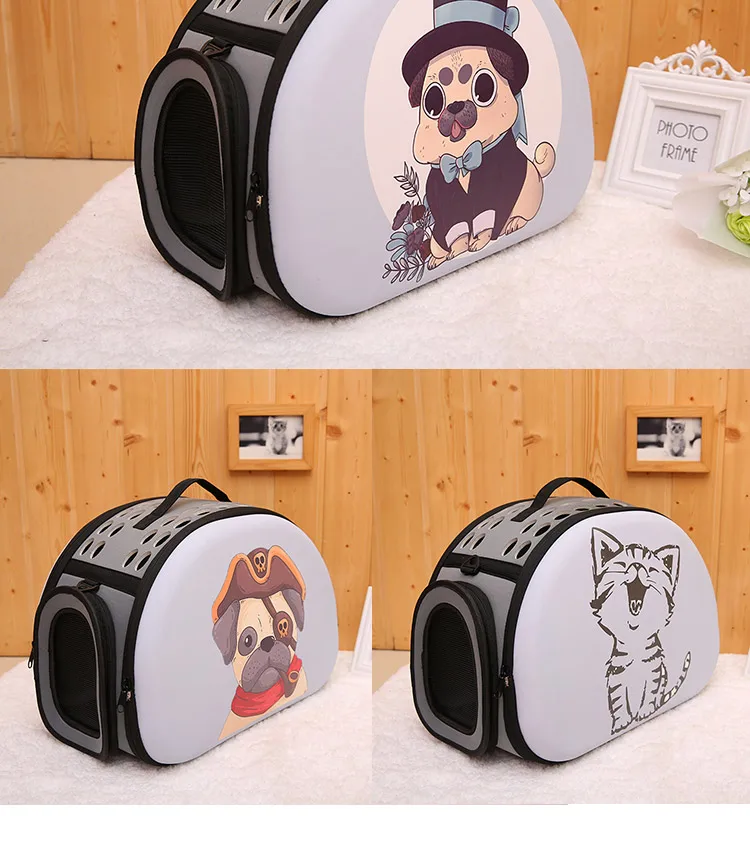 Dog Carrier Bag Portable Cats Handbag Foldable Travel Bag Puppy Carrying Mesh Shoulder Pet Bags