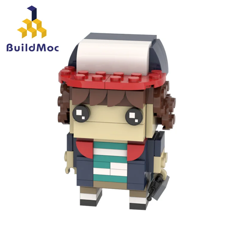 Buildmoc – figurine TV Stranger Things, tête de film onze Will Mike Dustin modèle Demogorgon, kits de blocs de construction, jouets en brique