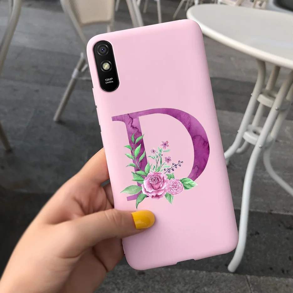 Cute Letters Silicone Soft TPU Phone Case - Durable Back Protector Shell