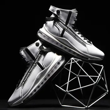 

Brand 2020 fashion sneakers men's casual men's shoes air cushion high-top winter new men's sports shoes footwear high quality