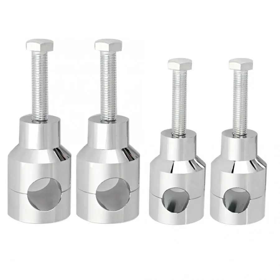 Серебряный Универсальный руль мотоцикла, аксессуары подъемные крепежные хомуты руль подъемные металлические ручки мотоцикла