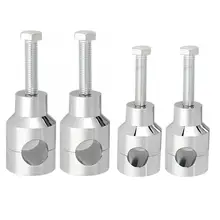 Серебряный Универсальный руль мотоцикла, аксессуары подъемные крепежные хомуты руль подъемные металлические ручки мотоцикла